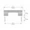 Richelieu Avellino Collection 3 3/4 in (96 mm) Center-to-Center Brushed Nickel Contemporary Cabinet Pull BP52796195 - alternate 3