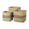 Homeroots 19" Gray Water Hyacinth Basket 609424 - alternate 1