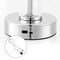 Jonathan Y Madelyn 11.5" Bohemian Classic Acrylic Rechargeable Integrated Portable LED Table Lamp, Clear/Chrome JYL7107A - alternate 5