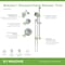 Symmons Braston HydroMersion Double Handle Shower Trim Kit with Hand Spray 589515TRM - alternate 2