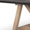 Homeroots 84" Black and Brown Solid Wood Trestle Base Dining Table 604025 - alternate 5
