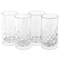 Gibson Home 4 Piece 16 Ounce Diamond Embossed Glass Tumbler Set 142175.04 - alternate 1