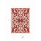 Homeroots 10' X 14' Red And Ivory Damask Washable Indoor Outdoor Area Rug 614460 - alternate 2