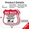 Signmission Dog Poop Shield Sign Dog Waste Is A Thre, 12 inch X 12 inch, Plastic Sign, 2PK SHI-P-2PACK-12-374 - alternate 2
