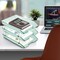 Acrimet Facility 3 Tier Letter Tray Front Load Size Desktop File Organizer Plastic Clear Green 265.5 - alternate 2