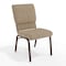 Flash Furniture Hercules Church Chair, 19-1/4 in W 25" L 33-1/4" H, Fabric Seat FD-CH02185-CV-BGE1-GG - alternate 1