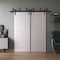 Sartodoors Sliding Closet Barn Bypass Doors 36 x 80 inches, BASIC 9233 White, 6.6ft Rails Hardware Set, Wood BASIC9233BBB-SKIN-36 - alternate 2