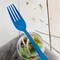 Smarty Had A Party Blue Disposable Plastic Party Forks, 600PK 410F-B-CASE - alternate 1