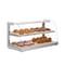 Koolmore 40 in. Glass Countertop Dry Bakery Display Case with Two Shelves and Bamboo Trays, 5.3 cu. ft. DC-53C-B - alternate 2