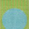 Homeroots 3' X 5' Lime Green And Blue Striped Washable Indoor Outdoor Area Rug 597175 - alternate 3