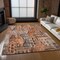 Homeroots 8' X 10' Orange Copper And Salmon Village Houses Washable Indoor Outdoor Area Rug 577868 - alternate 3