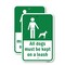 Signmission All Dogs Must Be Kept On A Leash, Heavy-Gauge Aluminum, 18" x 24", A-1824-25309 A-1824-25309 - alternate 1