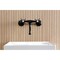 Kingston Brass Double-Handle Wall Mount Bathroom Faucet, Matte Black KS2110BEX - alternate 2