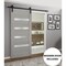 Sartodoors Sturdy Barn Door 36x84 Solid Core Modern Interior QUADRO4113BD-B-SS-3684 - alternate 1