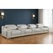 Homeroots 169" Light Gray Italian Leather Reclining USB Sofa 632874 - alternate 4