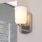 Vaxcel Laurelhurst 1-Light Wall Sconce, Satin Nickel, Frosted White Glass, 4.75-In. Wide W0574 - alternate 2