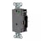 Hubbell Wiring Device-Kellems Straight Blade Receptacle, 5-15R, 15 A, 125V AC, 2 Pole, 3 Wire, Surface Mount, Grounded HBL2172STGYTR - alternate 1