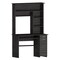 Homeroots 43" Gray Computer Desk With Hutch 403841 - alternate 2