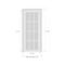 Sartodoors Double Barn Interior Door, 72" x 84", White QUADRO4055ID-WS-2884 - alternate 1