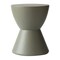 Leisuremod Loft Modern Fiberstone Hourglass Side Table, Weather-Resistant, Fully Assembled LST14GR - alternate 1