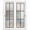 Sartodoors Sliding Closet Bypass Doors with Hardware Planum 2122 White 64x80 (2* 32x80) Solid Core PLANUM2122DBD-WS-64 x 80 (2* 32x80) - alternate 1