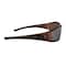 Crossfire Safety Glasses, Brown Lens, Crystal Brown Frame, Full-Frame, 1 PR 23117 - alternate 3