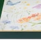 Homeroots 17" Green And White Watercolor Floral Serving Tray With Handles 634497 - alternate 2