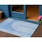 Homeroots 3' X 5' Sky Blue And Denim Blue Geometric Washable Indoor Outdoor Area Rug 582698 - alternate 1