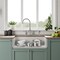 Whitehaus Collection 36 in Reversible Single Bowl Fireclay Kitchen Sink with Grid WHRP3618-W - alternate 2
