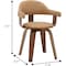 Leisuremod Modern Wooden Dining Chair, Walnut Color Frame in Brown, Brivo Collection BC22BR - alternate 4