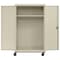 Sandusky Lee Heavy Duty Mobile Welded Steel Wardrobe Cabinet, 46x24x72, Putty TAWR462472-07 - alternate 1