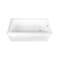 Kingston Brass 66-Inch Acrylic Rectangular 3-Wall Alcove Tub Combo w/ Waste and Overflow Drain, Right Hand Drain CVTAP663222R2 - alternate 1