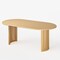 Homeroots 79" Natural Solid Wood Oval Dining Table 721112 - alternate 2