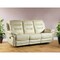 Homeroots 90" Beige Faux Leather Sofa With Black Legs 329420 - alternate 3