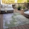Homeroots 9' X 12' Olive Green And Purple Abstract Washable Indoor Outdoor Area Rug 587252 - alternate 4