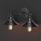 Gatco Modern Farmhouse Metal Double Sconce, Matte Black 1722 - alternate 2