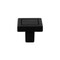 Strategic Brands 7/8in Square Knob - Cosmopolitan - Matte Black 72820 - alternate 2