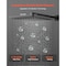 Vevor Shower Faucet Set 12" Square Rain Shower Head and Hand Set Matte Black BF12-321N - alternate 4