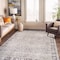 World Rug Gallery Gray Flatweave Rug - Washable Vintage Style, Neutral for Any Room 5 ft x 7 ft WR173GRAY5X7 - alternate 1