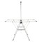 Home-Complete Clothes Drying Rack 2-Level Laundry Drying Rack with 24 Rails, Hanging Bar, 2 Adjustable Wings 82-CRAF16-WHT - alternate 2