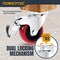 Powertec 2'' Swivel Plate Caster Wheels w/400 lbs Loads 2 with Brakes & 2 without, PU Castor Wheels, 4PK 17212N - alternate 3