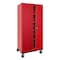 Sandusky Lee Heavy Duty Mobile Welded Steel Storage Cabinet, 36x24x72, Red TA4R362472-01 - alternate 1