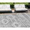 Homeroots 10' X 14' Silver Gray And Charcoal Southwestern Washable Indoor Outdoor Area Rug 588731 - alternate 1