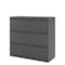 Hirsh 42" W 3 Drawer Lateral File Cabinet, Charcoal, A4/Legal/Letter 17646 - alternate 3