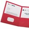 Oxford Paper Tri Fold Pocket Folder, Red, 20PK 59811 - alternate 2