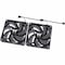 Thermaltake CT140 PC Cooling Fan, Daisy-Chain Design, 140 mm Hydraulic Bearing Fan, 2PK CLF148PL14BLA - alternate 1
