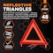 Xpose Safety 48 Sets Warning Triangle DOT Approved 3PK, Reflective Warning Road Safety Triangle Kit, 48PK WTR-3-48-X - alternate 3