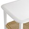 Alaterre Furniture Calais Modern 48 in Coffee Table 2-Tier Wooden Rectangular Table with Woven Storage Shelf AFTBL-045 - alternate 2