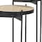 Homeroots Set of Two Brown And Black Marble And Metal Nested Tables, 2PK 604468 - alternate 2