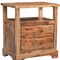 Homeroots 27" Brown Solid Wood Two Drawer Nightstand 552248 - alternate 4